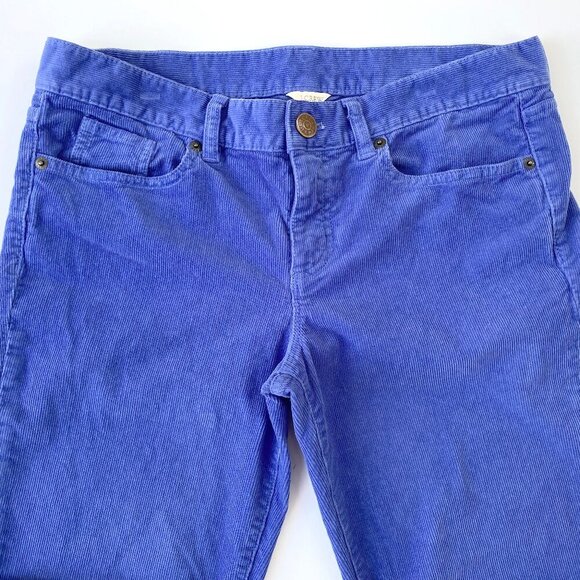 J.Crew Womens Toothpick Corduroy Skinny Ankle Pants Size 29 Blue Stretch Fall - Picture 4 of 12